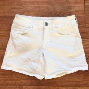 White American Eagle Midi Shorts